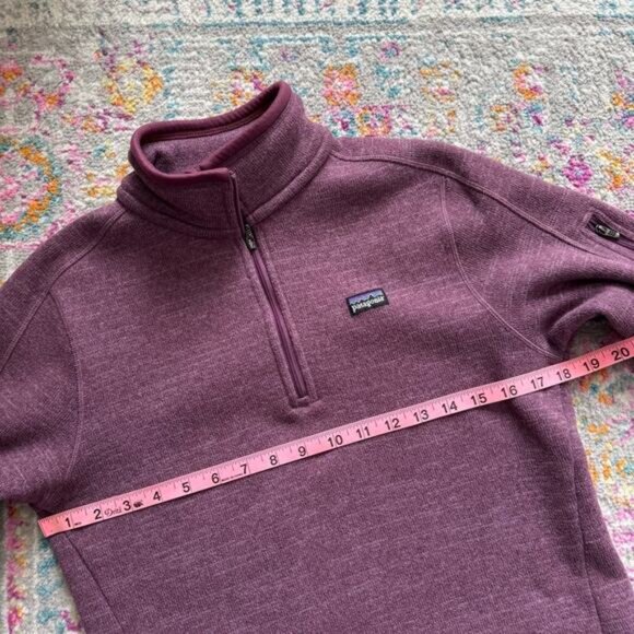 Patagonia Better Sweater Purple 1/4 Zip Fleece Lined Pullover Sweater Women’s M - Picture 6 of 8